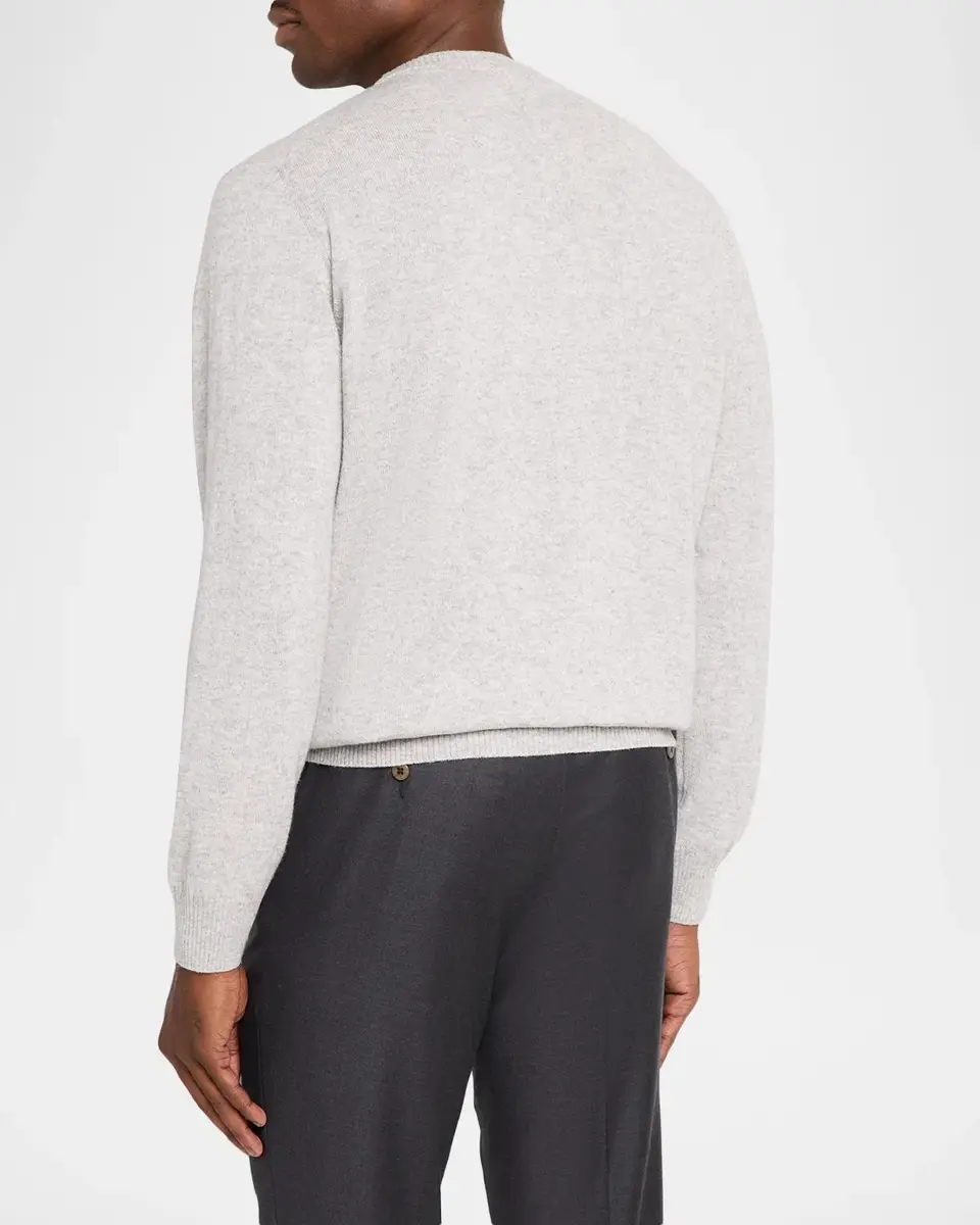 Canali Men's Wool & Cashmere Sweatshirt | Thumbnail 3 Canali Men's Wool & Cashmere Sweatshirt | Thumbnail 3