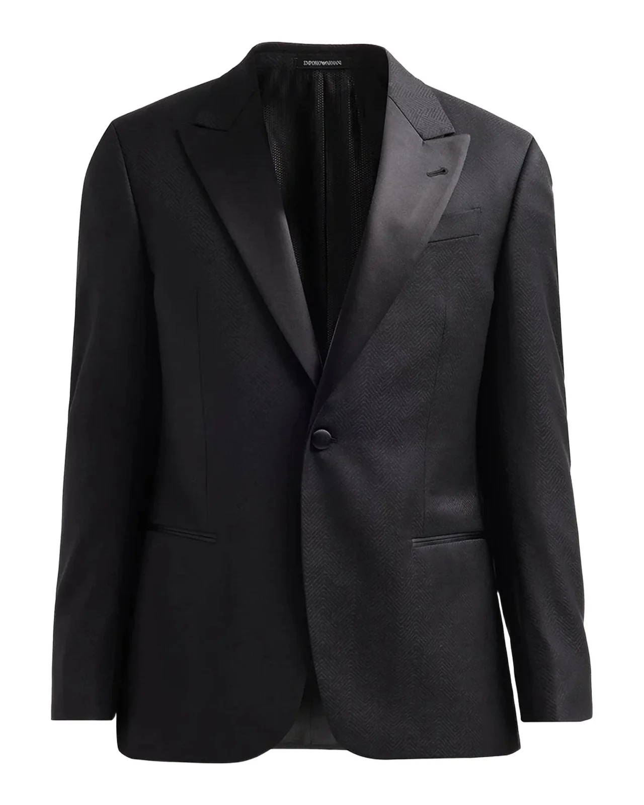Emporio Armani Men's Textured Chevron Wool Dinner Jacket