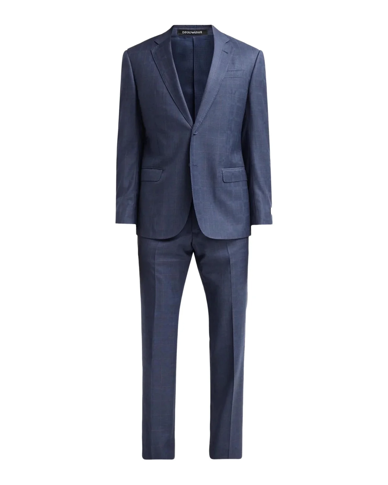 Emporio Armani Men's Contrast Plaid Wool Single-Breasted Suit
