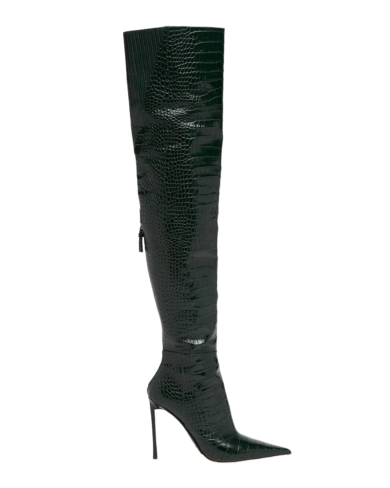 Tom Ford Vertigo 105MM Croc-Embossed Leather Boots