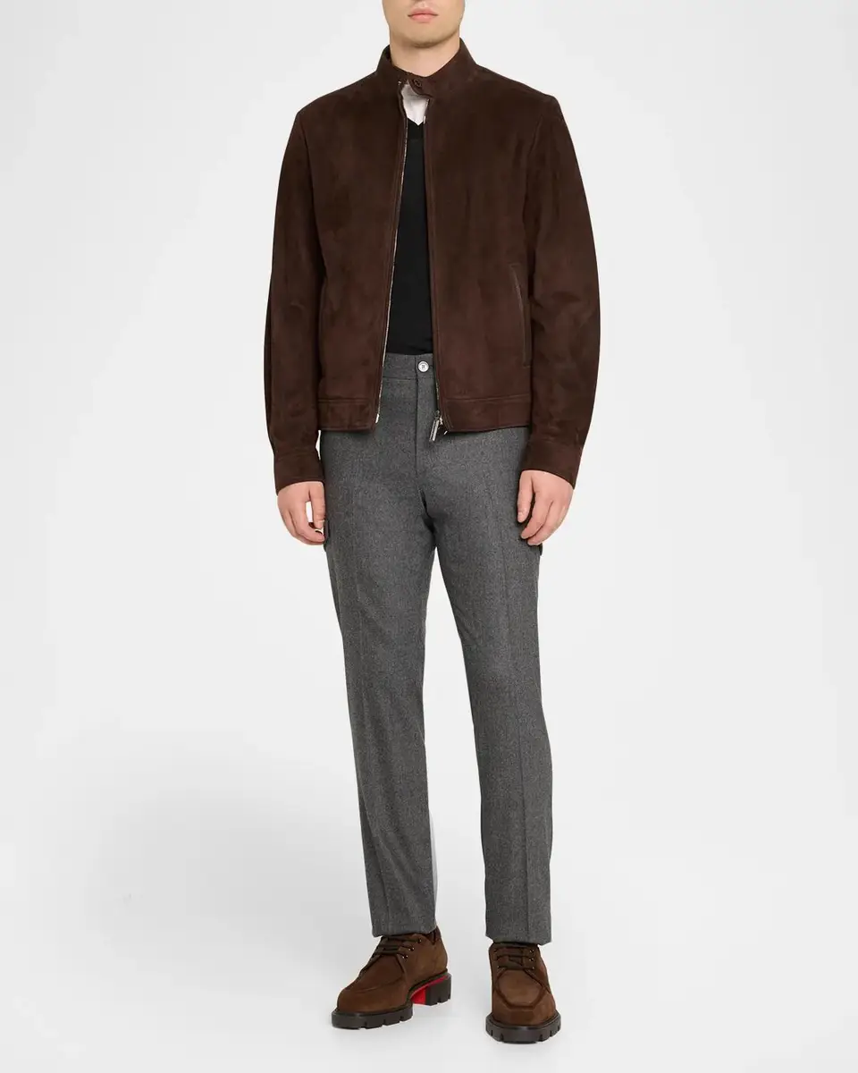 Stefano Ricci Men's Suede Jacket | Thumbnail 2