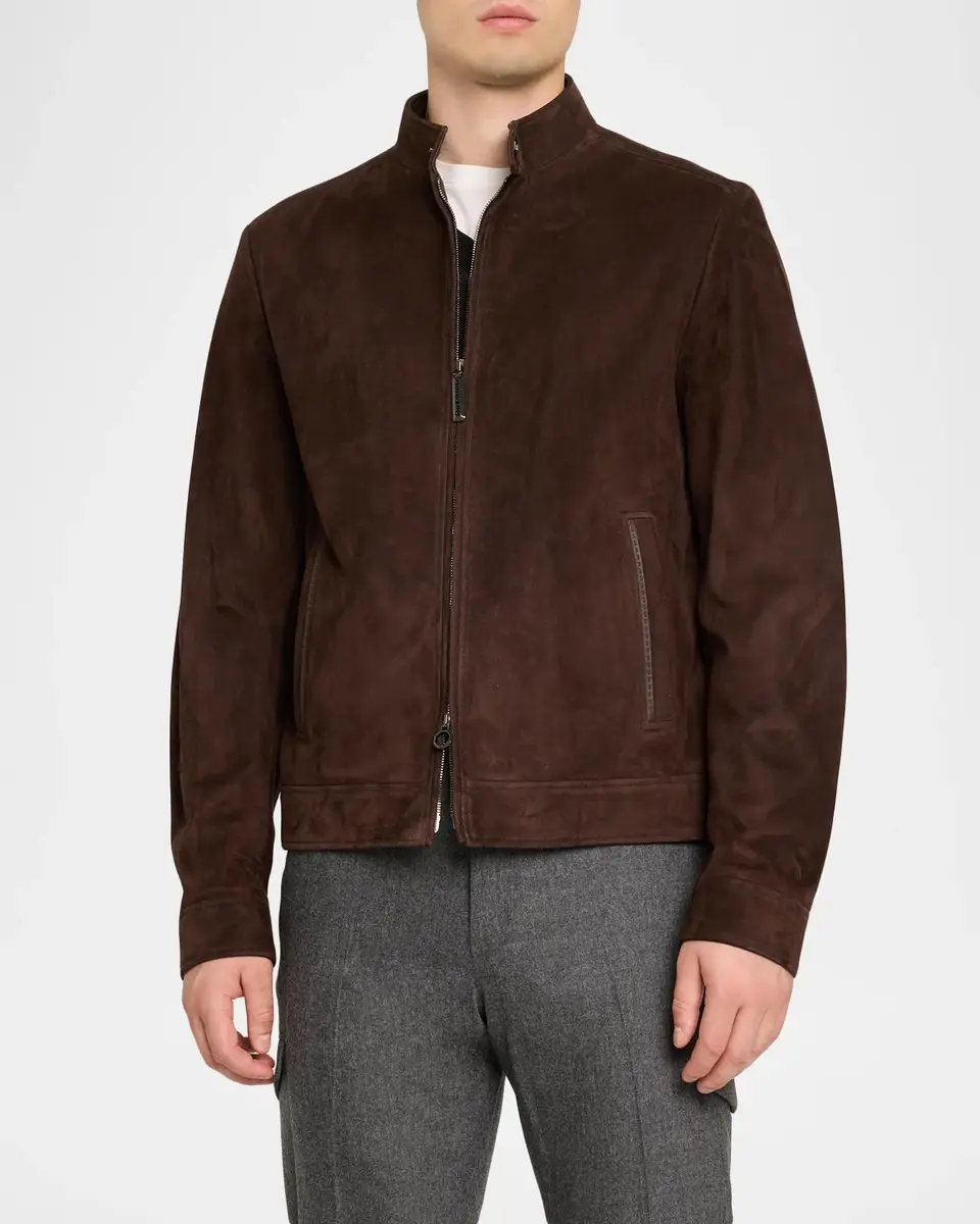 Stefano Ricci Men's Suede Jacket | Thumbnail 4