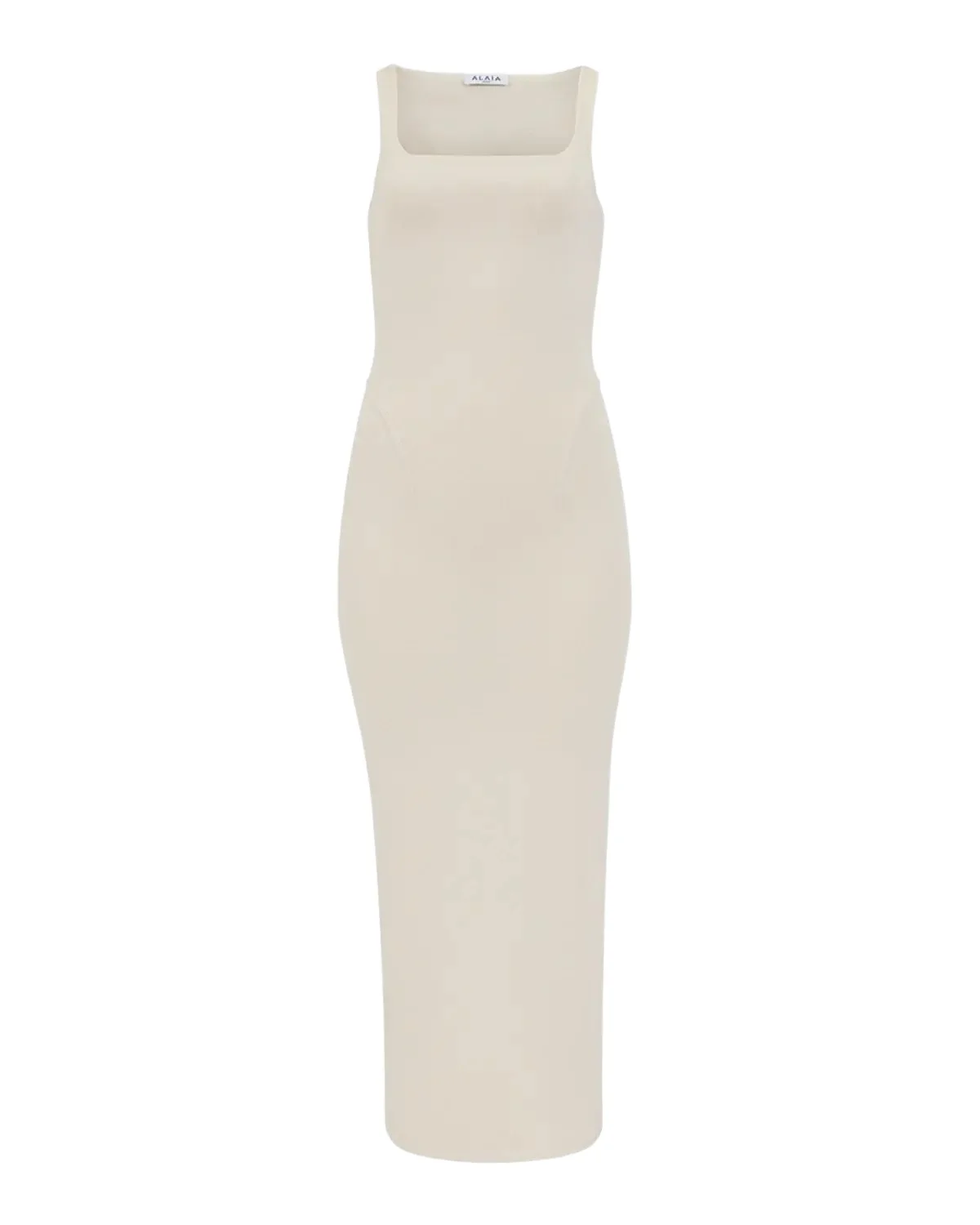 Alaïa Sleeveless Silk Bodycon Midi Dress