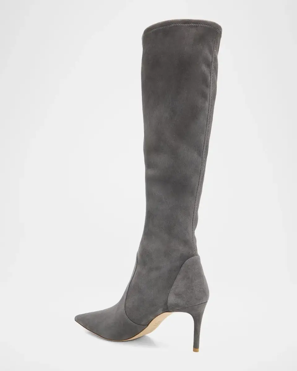 Stuart Weitzman 75mm Stuart Power Suede Knee-High Boots | Thumbnail 4 Stuart Weitzman 75mm Stuart Power Suede Knee-High Boots | Thumbnail 4