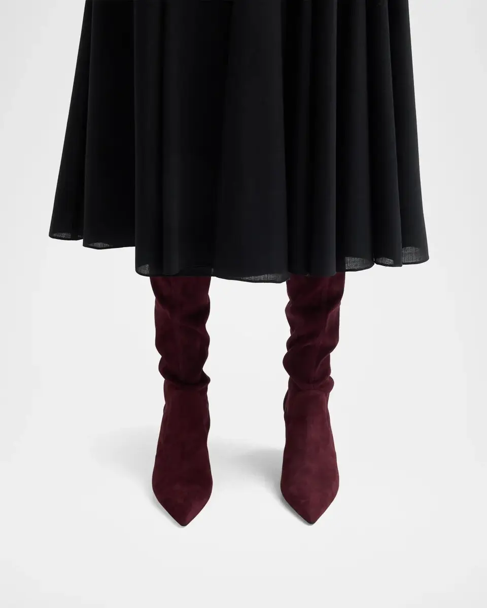 Stuart Weitzman 75mm Stuart Power Suede Knee-High Boots | Thumbnail 2 Stuart Weitzman 75mm Stuart Power Suede Knee-High Boots | Thumbnail 2