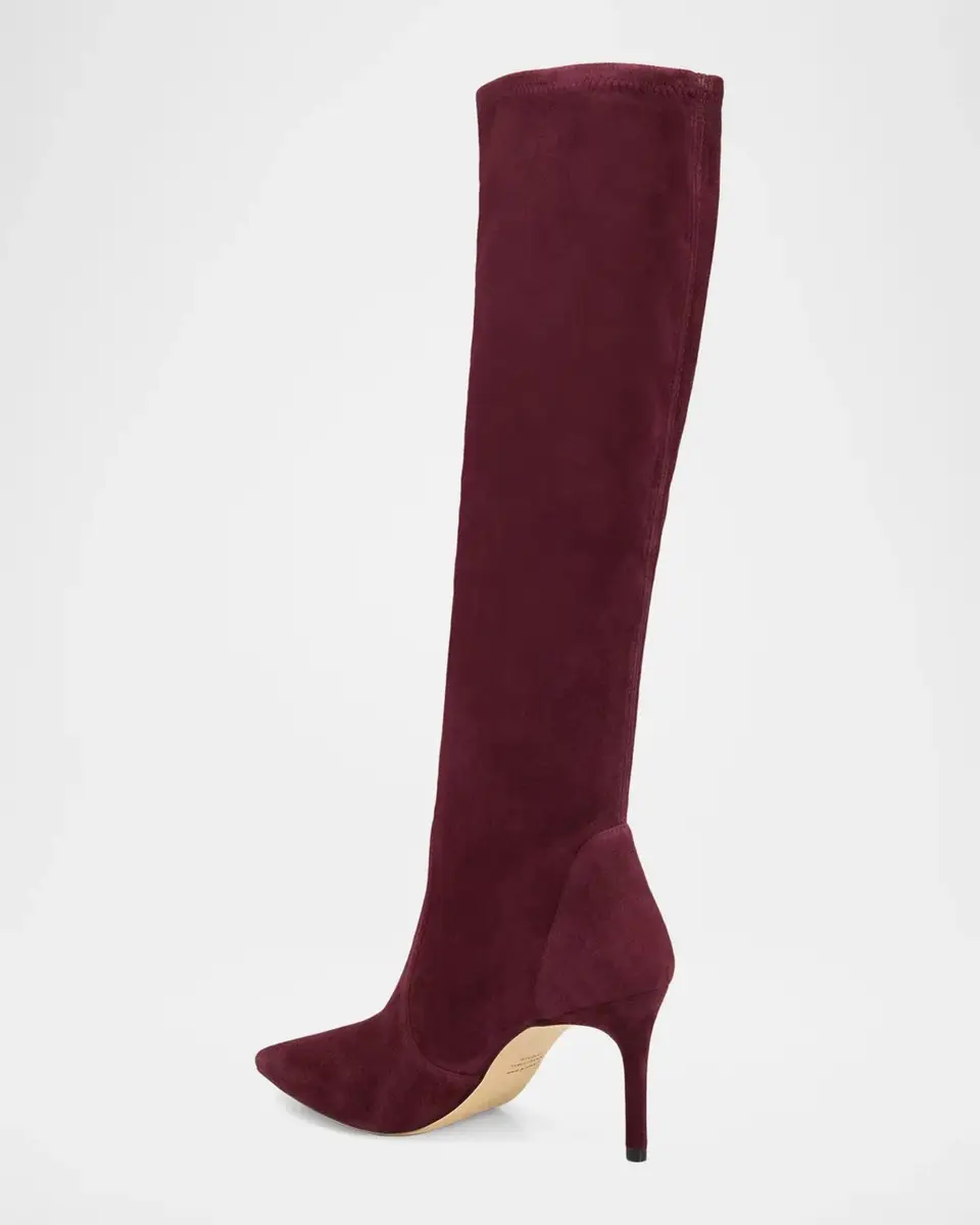 Stuart Weitzman 75mm Stuart Power Suede Knee-High Boots | Thumbnail 4 Stuart Weitzman 75mm Stuart Power Suede Knee-High Boots | Thumbnail 4