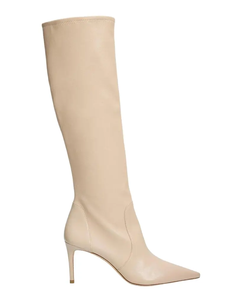 Stuart Weitzman 75mm Stuart Power Stretch Leather Knee-High Boots