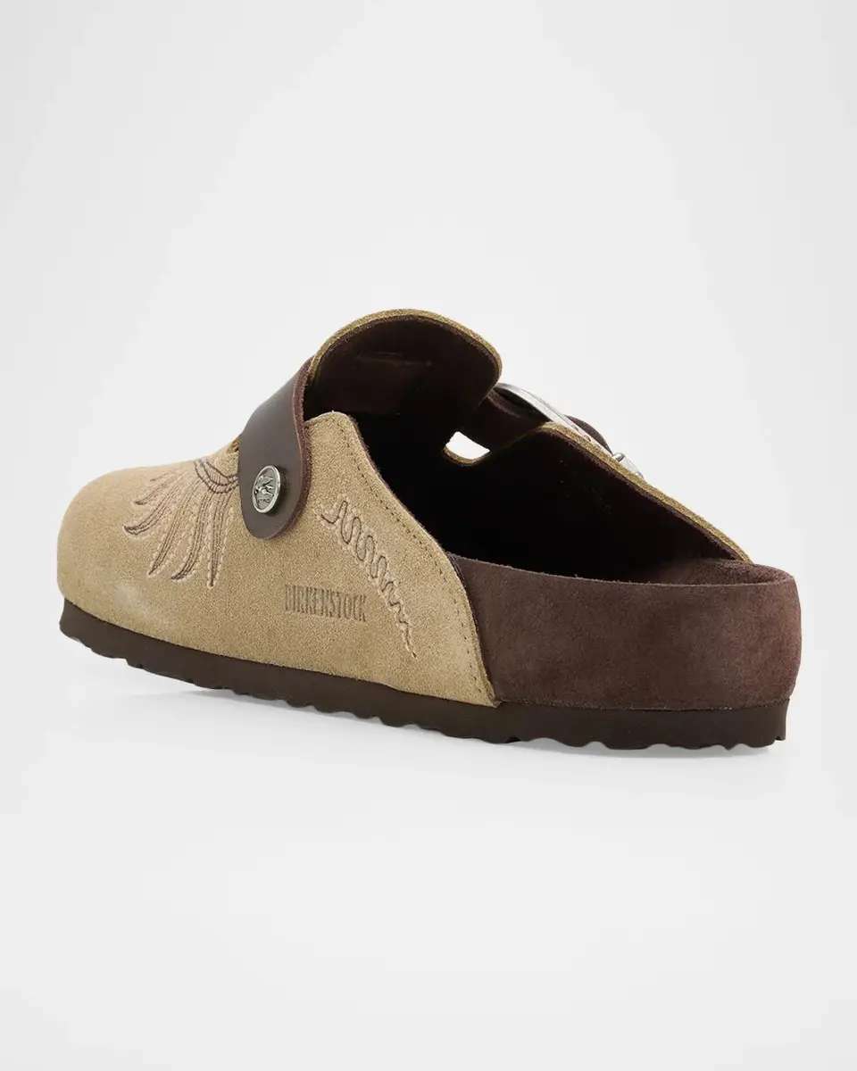 Etro Men's x BIRKENSTOCK Embroidered Suede Mules | Thumbnail 2