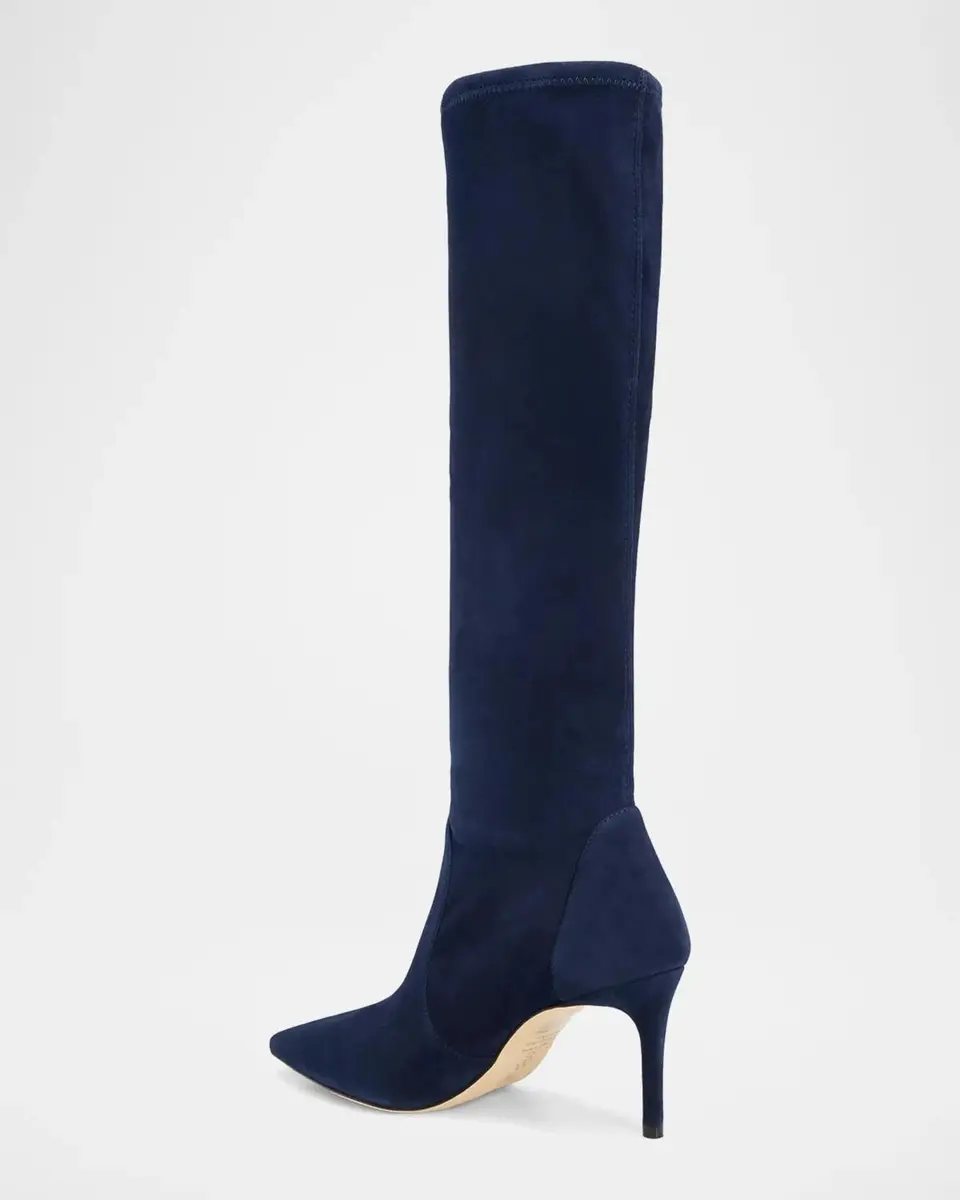 Stuart Weitzman 75mm Stuart Power Suede Knee-High Boots | Thumbnail 4 Stuart Weitzman 75mm Stuart Power Suede Knee-High Boots | Thumbnail 4