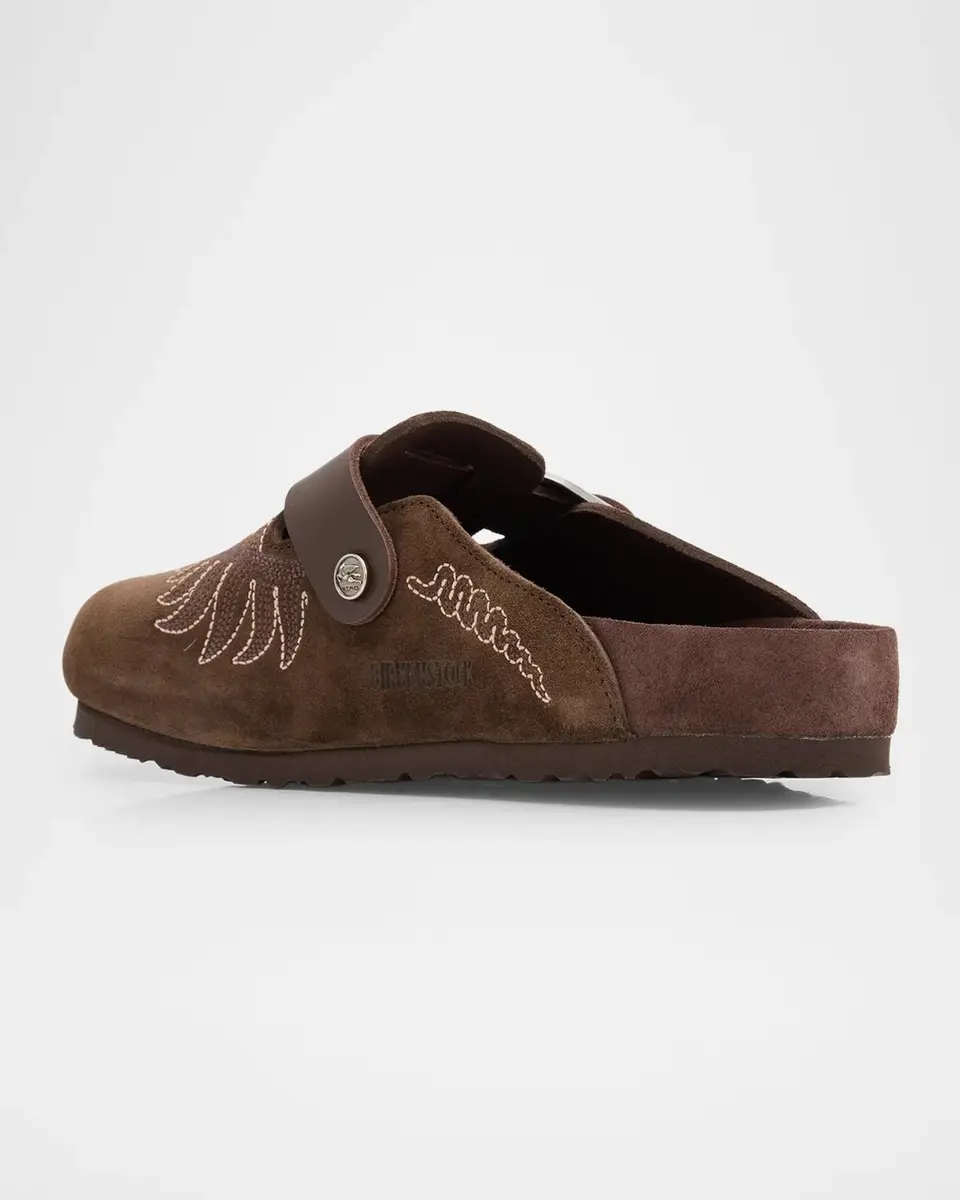 Etro Men's x BIRKENSTOCK Embroidered Suede Mules | Thumbnail 2