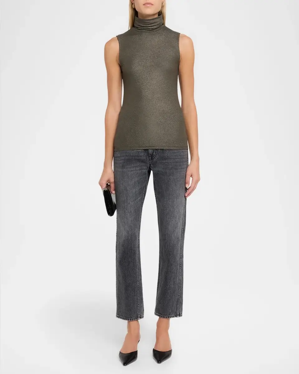 MAJESTIC FILATURES Soft Touch Metallic Turtleneck Top | Thumbnail 2 MAJESTIC FILATURES Soft Touch Metallic Turtleneck Top | Thumbnail 2