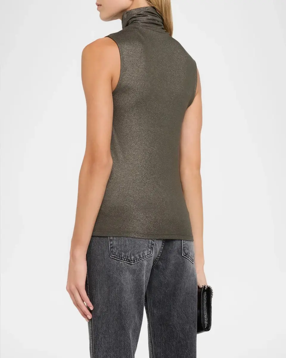 MAJESTIC FILATURES Soft Touch Metallic Turtleneck Top | Thumbnail 3 MAJESTIC FILATURES Soft Touch Metallic Turtleneck Top | Thumbnail 3