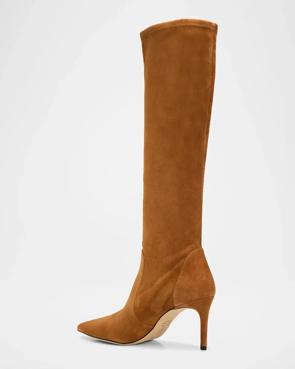 Stuart Weitzman 75mm Stuart Power Suede Knee-High Boots | Thumbnail 4 Stuart Weitzman 75mm Stuart Power Suede Knee-High Boots | Thumbnail 4
