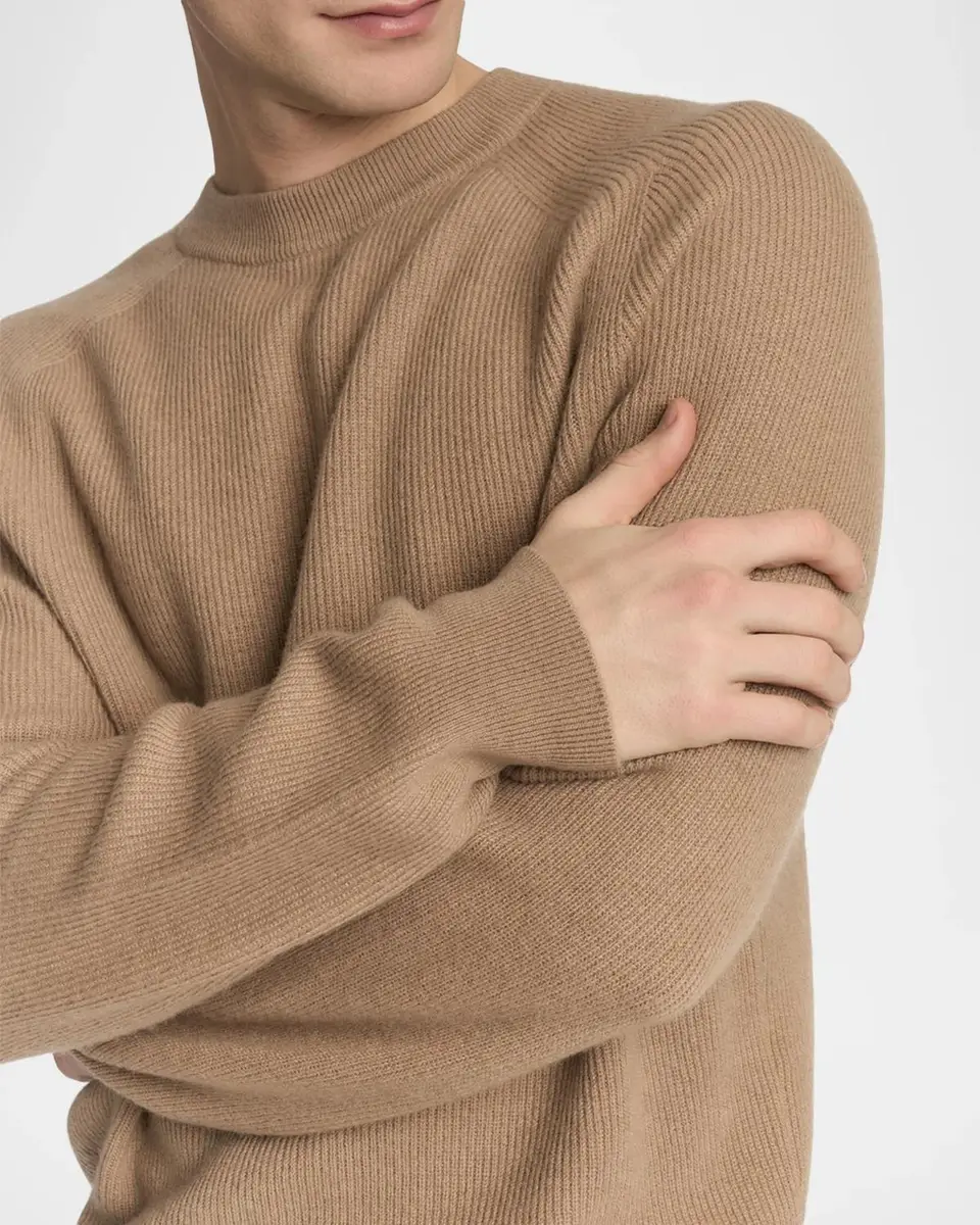 Malo Men's Ribbed Cashmere Sweater | Thumbnail 5