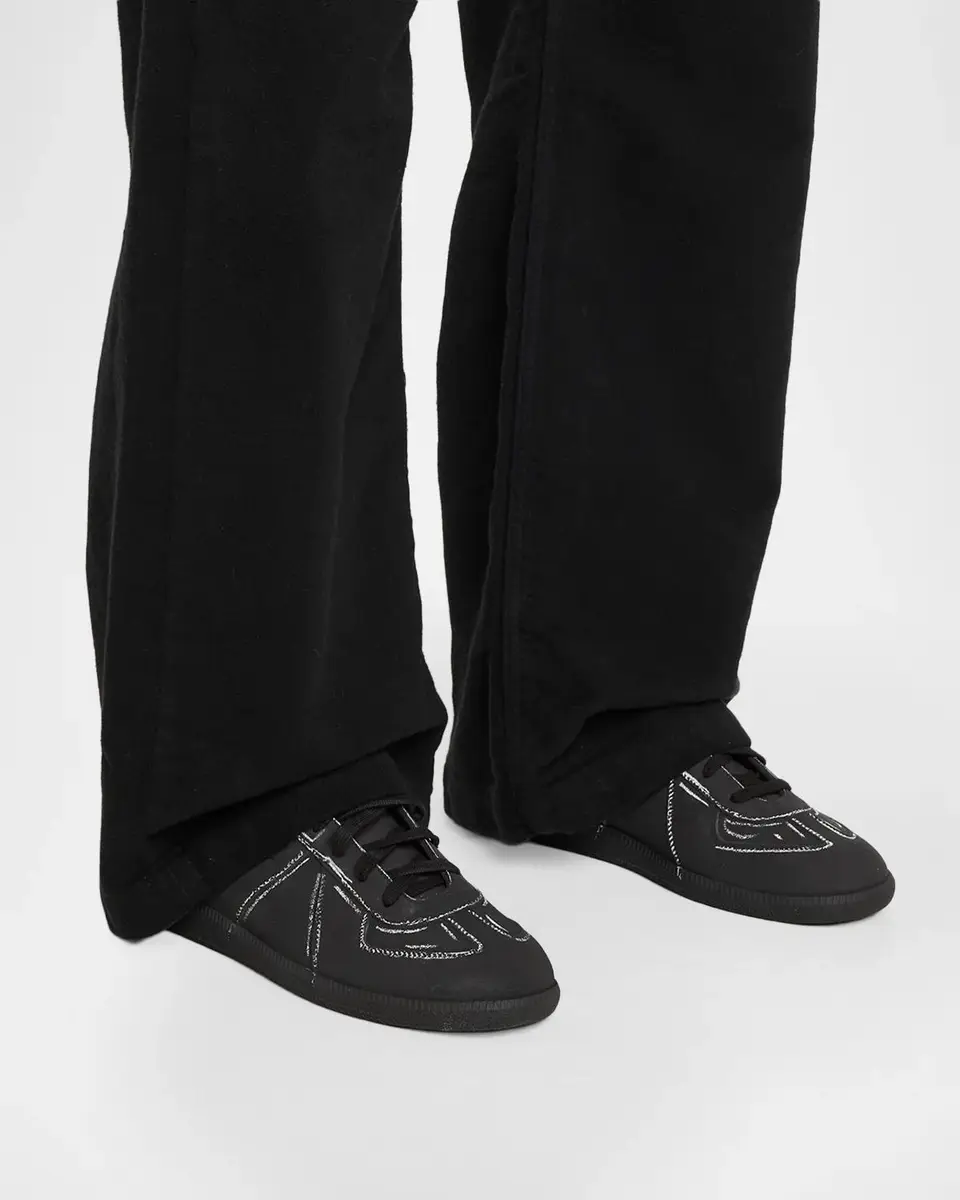 Maison Margiela Men's Replica Suede Low-Top Sneakers | Thumbnail 2 Maison Margiela Men's Replica Suede Low-Top Sneakers | Thumbnail 2