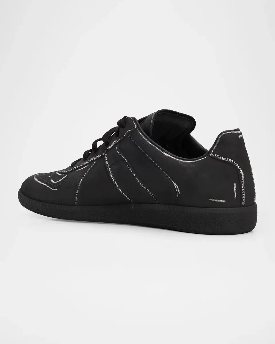 Maison Margiela Men's Replica Suede Low-Top Sneakers | Thumbnail 4 Maison Margiela Men's Replica Suede Low-Top Sneakers | Thumbnail 4