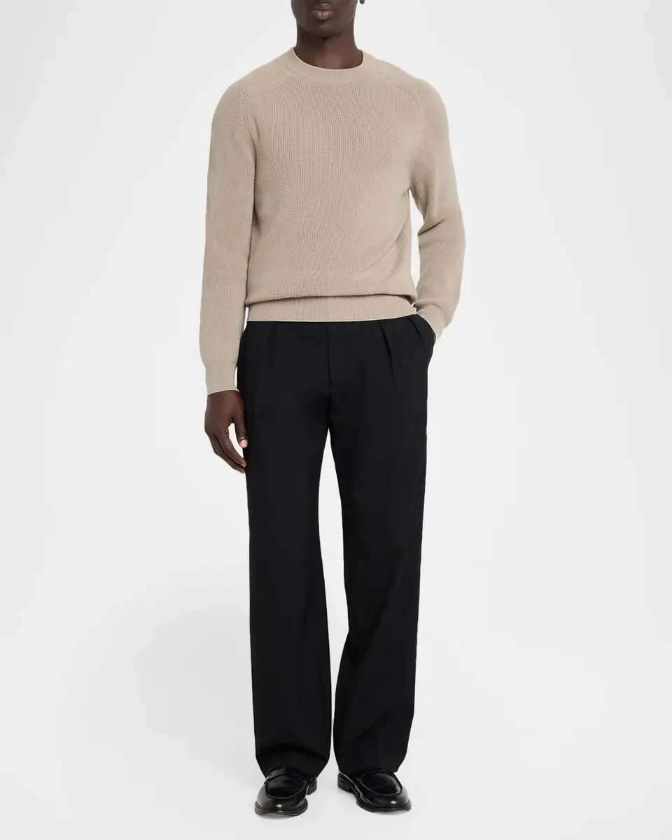 Malo Men's Ribbed Cashmere Sweater | Thumbnail 2 Malo Men's Ribbed Cashmere Sweater | Thumbnail 2