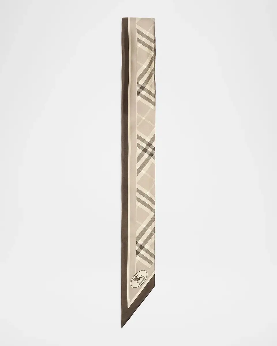 Burberry Bordered Check Cashmere Scarf | Thumbnail 4