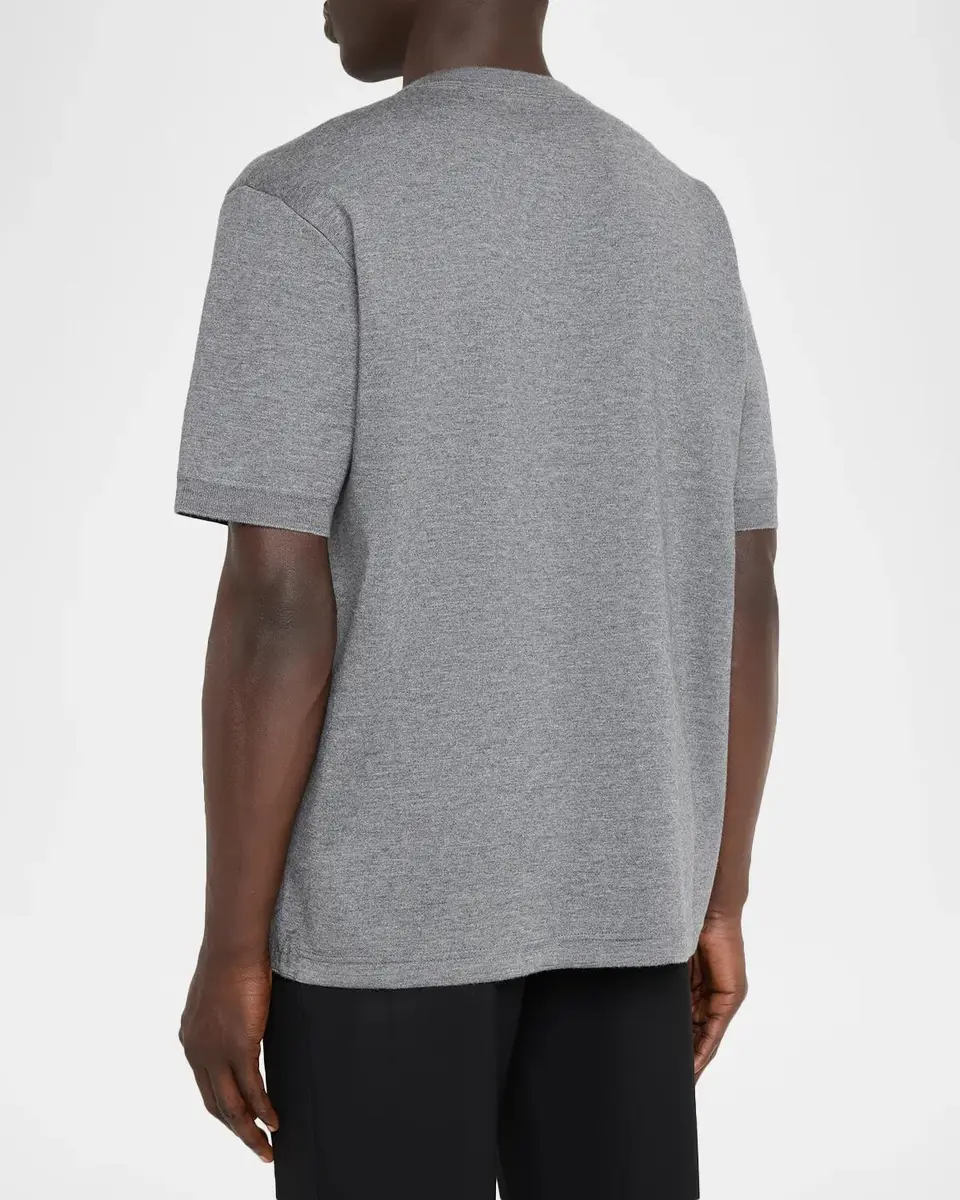 Malo Men's Cashmere & Silk T-Shirt | Thumbnail 3 Malo Men's Cashmere & Silk T-Shirt | Thumbnail 3