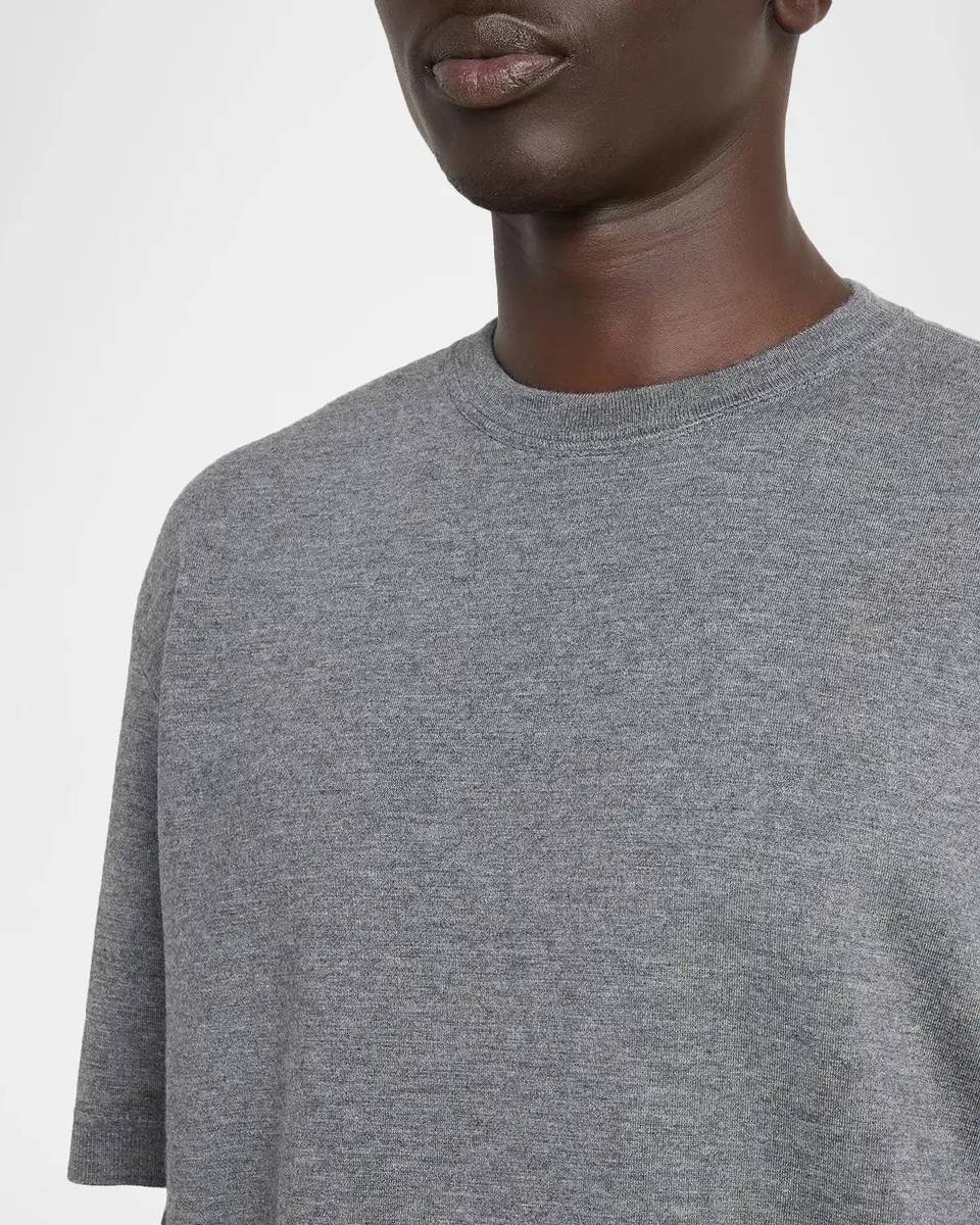 Malo Men's Cashmere & Silk T-Shirt | Thumbnail 5 Malo Men's Cashmere & Silk T-Shirt | Thumbnail 5