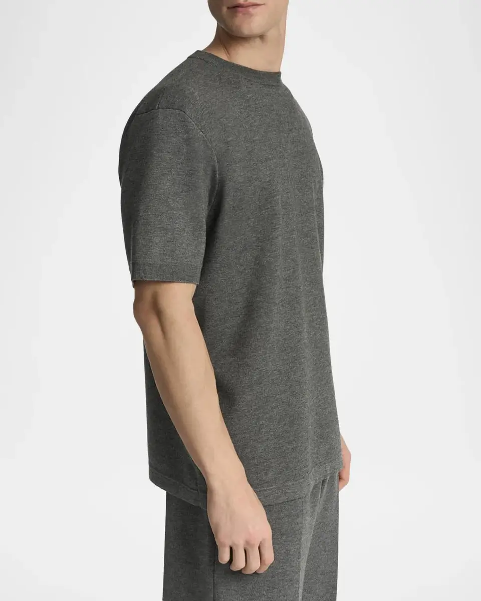Malo Men's Cashmere & Silk T-Shirt | Thumbnail 6 Malo Men's Cashmere & Silk T-Shirt | Thumbnail 6