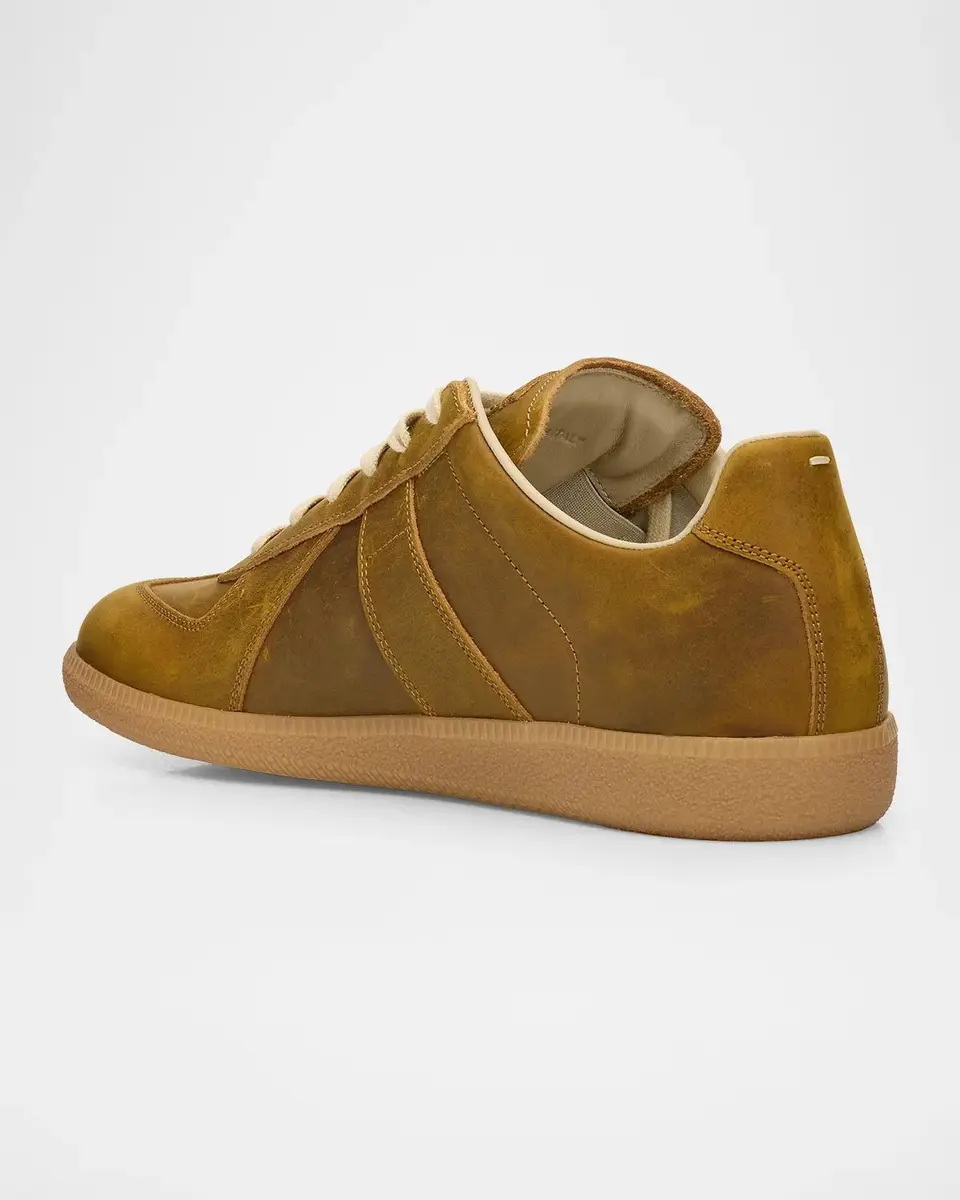 Maison Margiela Men's Replica Suede Low-Top Sneakers | Thumbnail 4 Maison Margiela Men's Replica Suede Low-Top Sneakers | Thumbnail 4