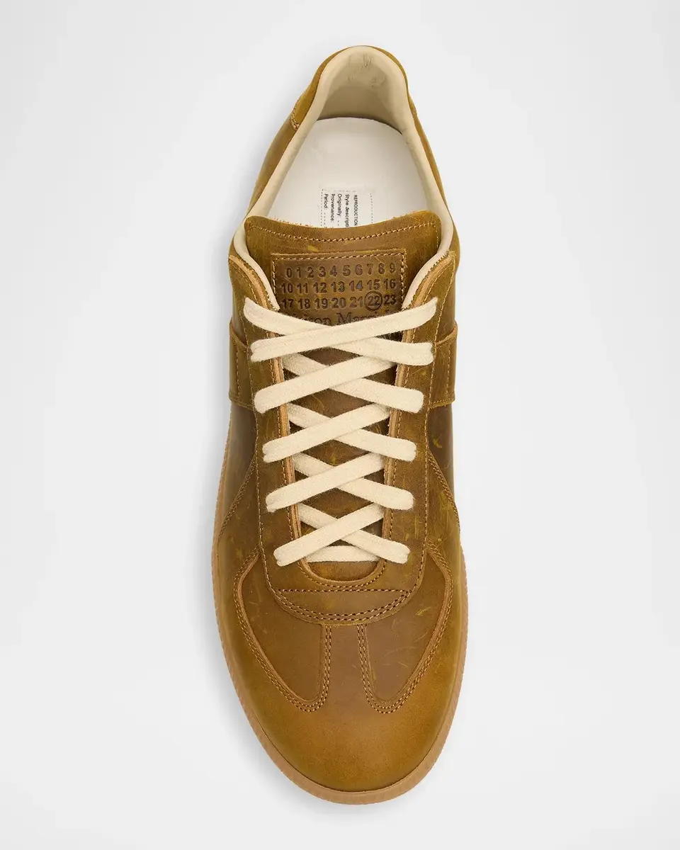 Maison Margiela Men's Replica Suede Low-Top Sneakers | Thumbnail 6 Maison Margiela Men's Replica Suede Low-Top Sneakers | Thumbnail 6