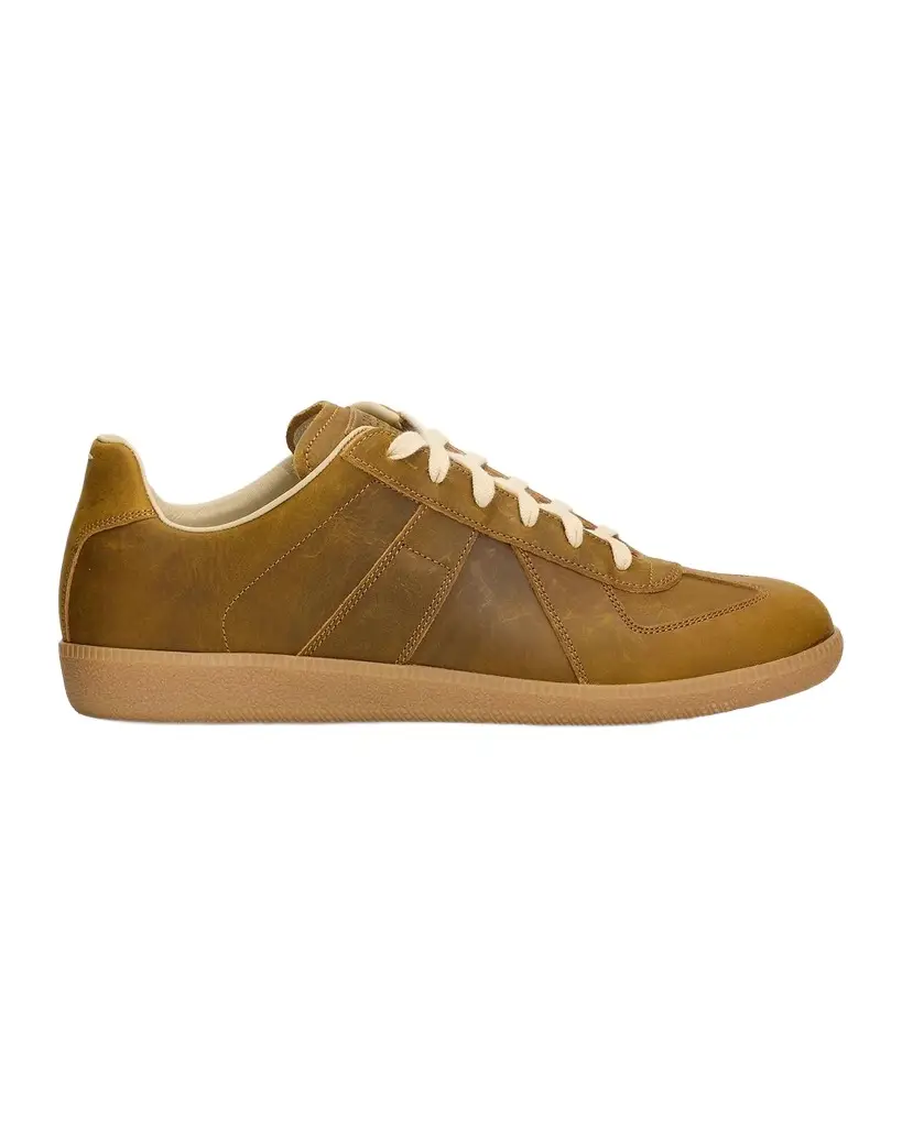 Maison Margiela Men's Replica Suede Low-Top Sneakers
