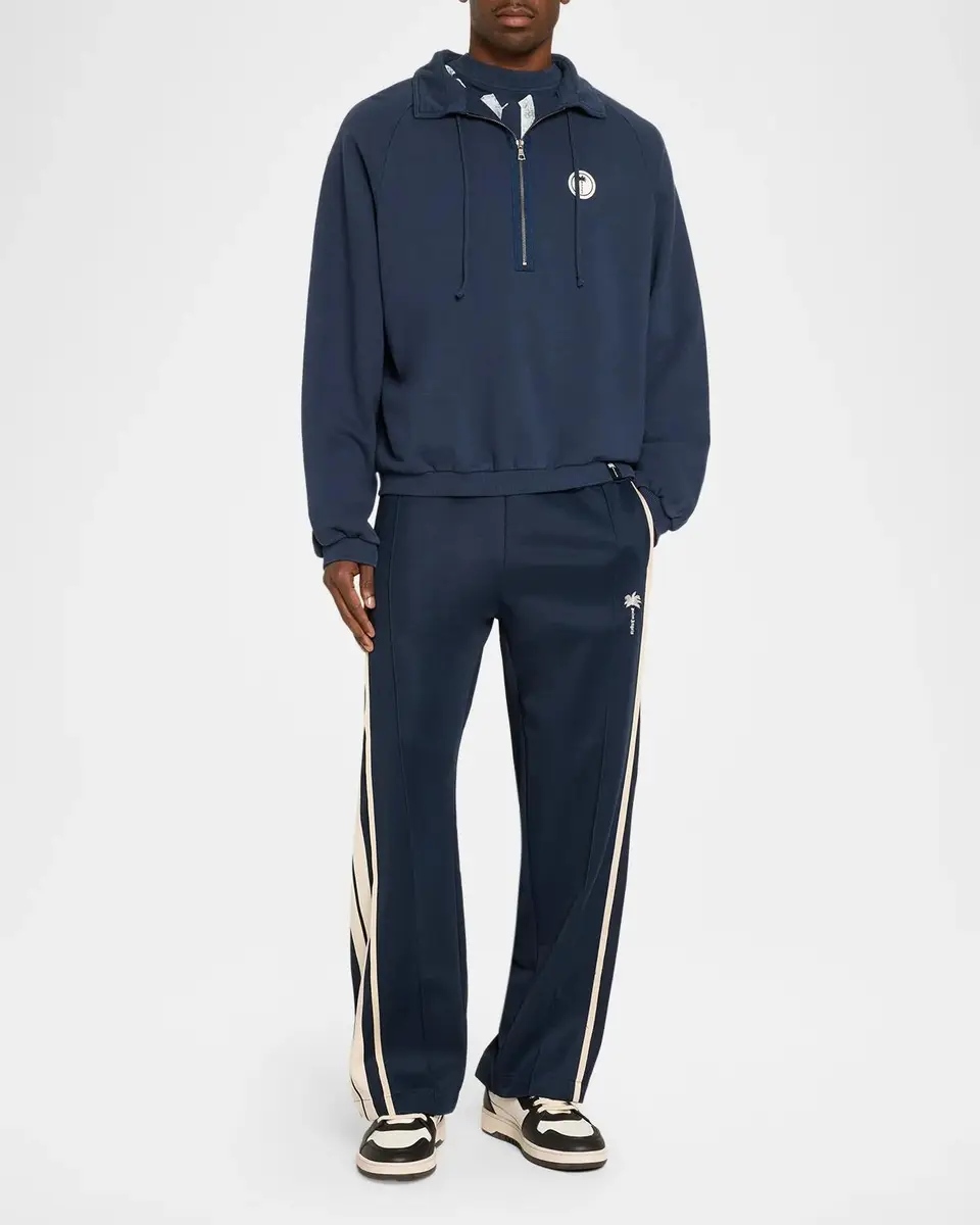 Palm Angels Men's Cotton Half-Zip Sweatshirt | Thumbnail 2 Palm Angels Men's Cotton Half-Zip Sweatshirt | Thumbnail 2