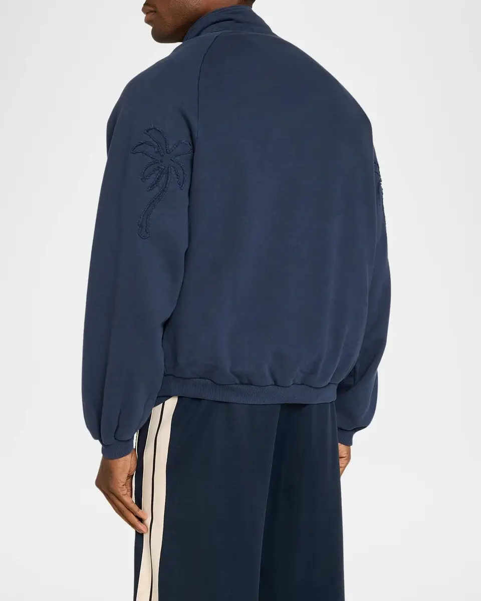 Palm Angels Men's Cotton Half-Zip Sweatshirt | Thumbnail 3 Palm Angels Men's Cotton Half-Zip Sweatshirt | Thumbnail 3