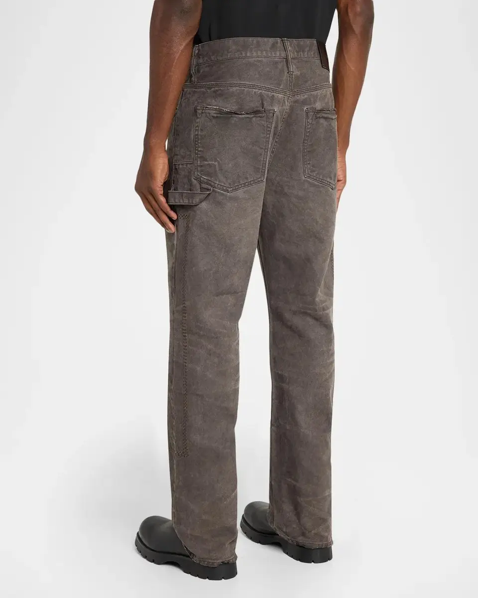 PURPLE Men's Canvas Overdye Carpenter Jeans | Thumbnail 3
