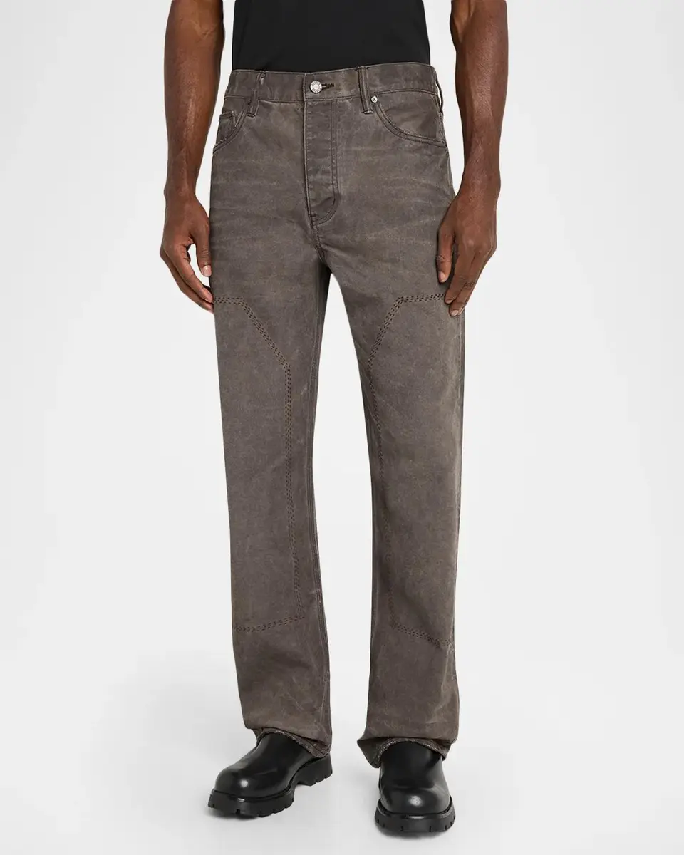 PURPLE Men's Canvas Overdye Carpenter Jeans | Thumbnail 4