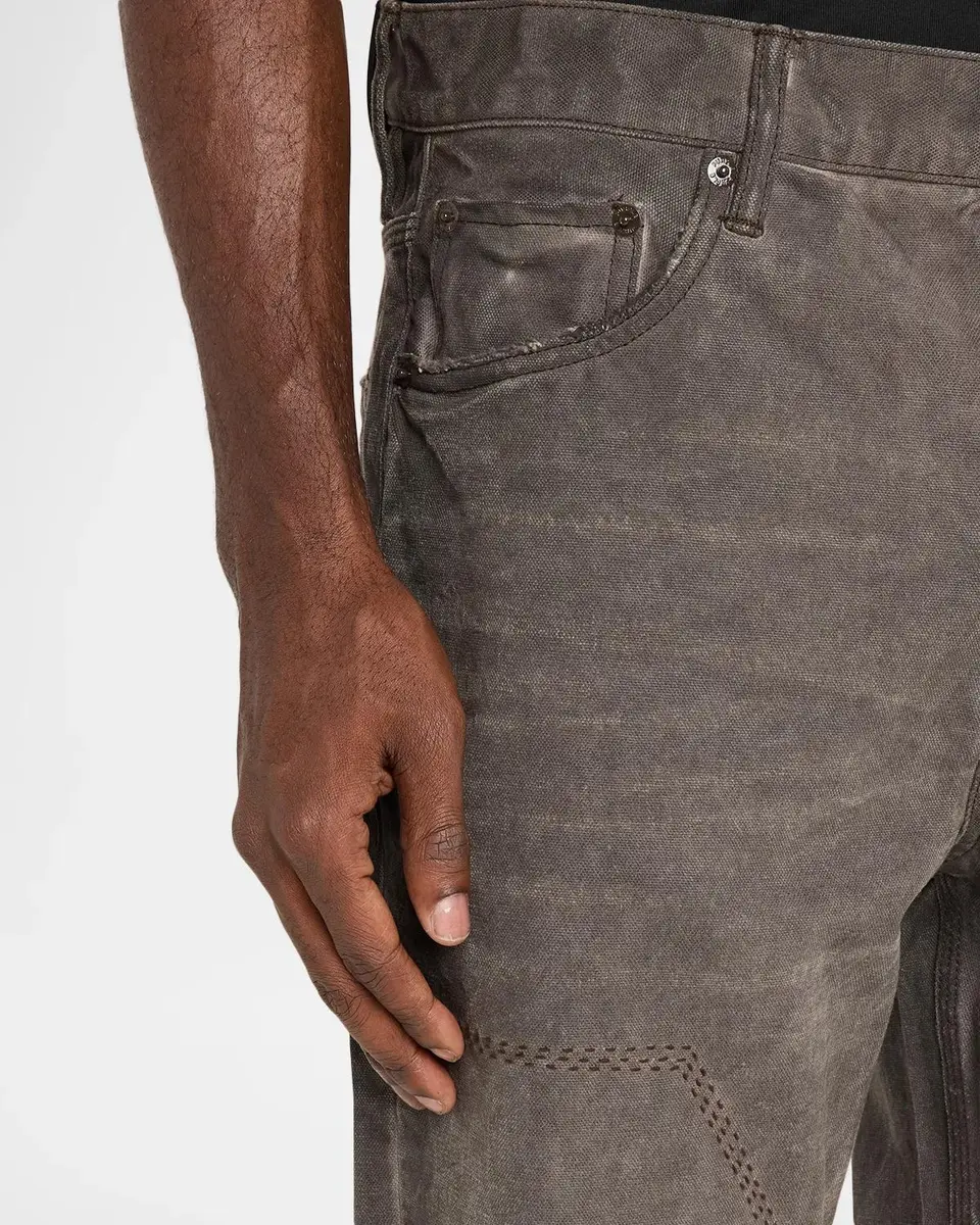 PURPLE Men's Canvas Overdye Carpenter Jeans | Thumbnail 5