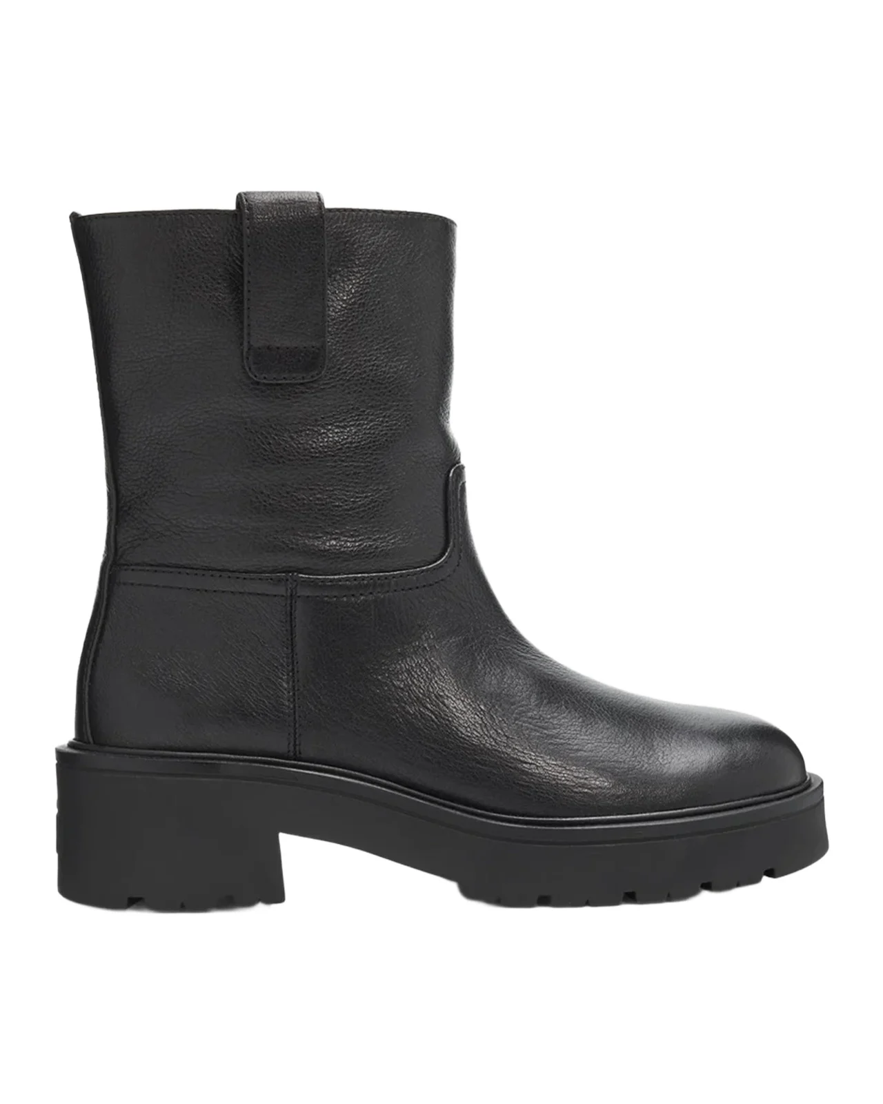 Stuart Weitzman Ren Leather Lug Sole Boots