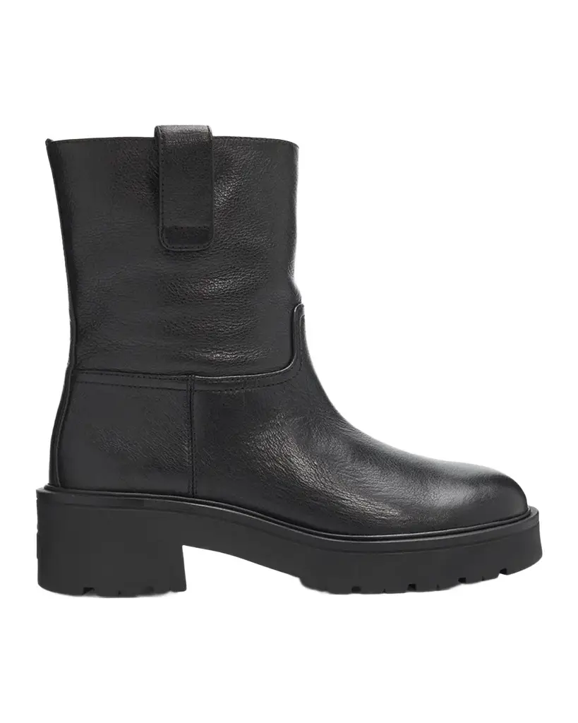 Stuart Weitzman Ren Leather Lug Sole Boots