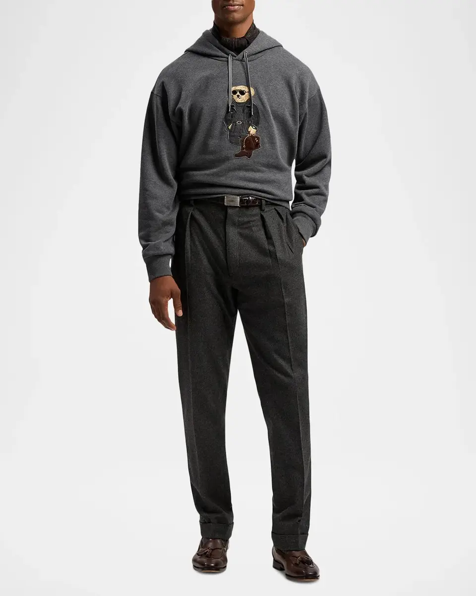 Ralph Lauren Men's Polo Bear Cotton-Blend Fleece Hoodie | Thumbnail 2