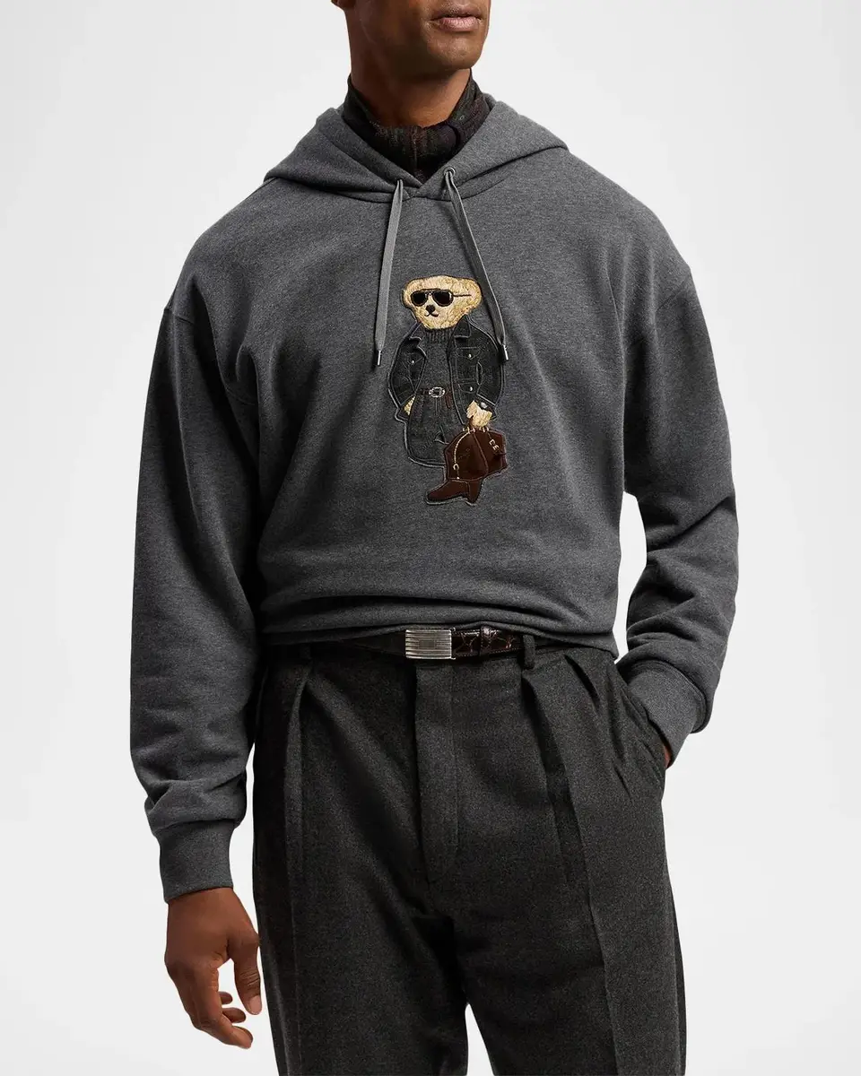 Ralph Lauren Men's Polo Bear Cotton-Blend Fleece Hoodie | Thumbnail 4