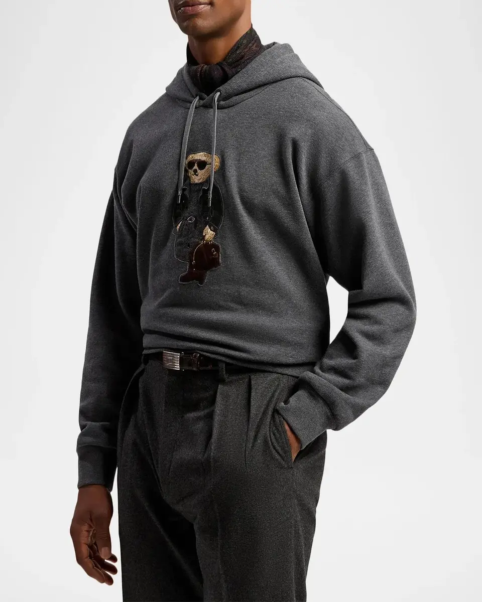 Ralph Lauren Men's Polo Bear Cotton-Blend Fleece Hoodie | Thumbnail 6