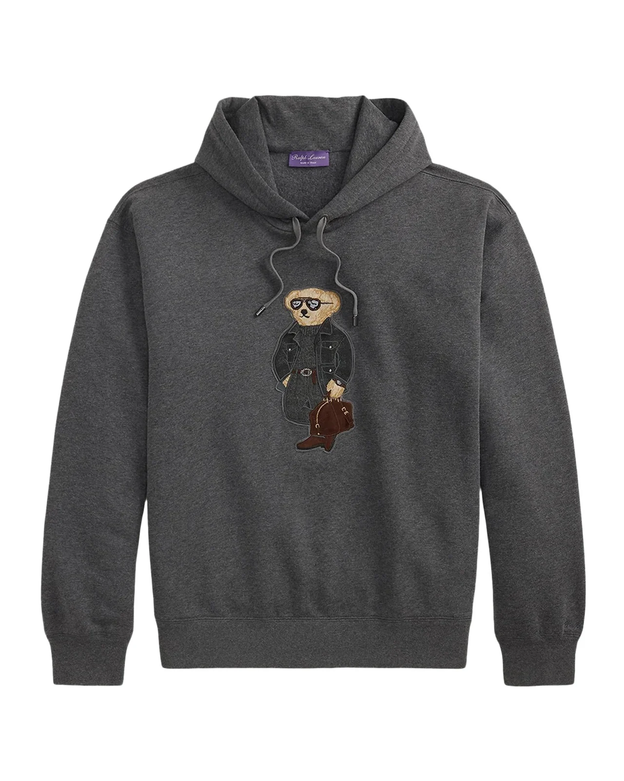 Ralph Lauren Purple Label Men's Polo Bear Cotton-Blend Fleece Hoodie