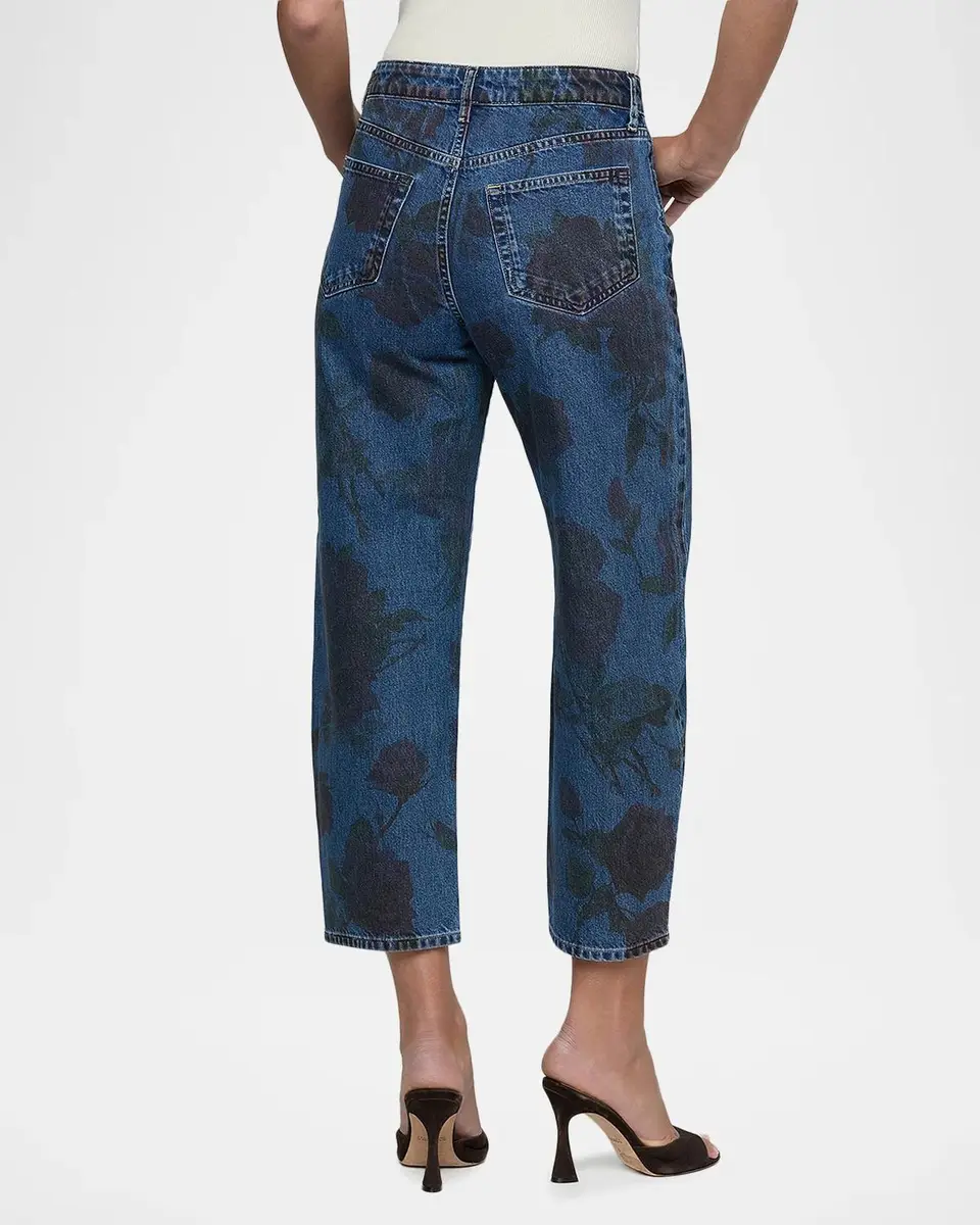 L'Agence Mallis High-Rise Bow-Leg Crop Jeans | Thumbnail 3 L'Agence Mallis High-Rise Bow-Leg Crop Jeans | Thumbnail 3