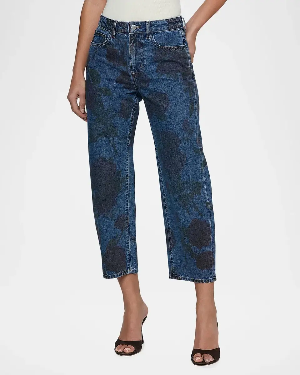 L'Agence Mallis High-Rise Bow-Leg Crop Jeans | Thumbnail 4 L'Agence Mallis High-Rise Bow-Leg Crop Jeans | Thumbnail 4