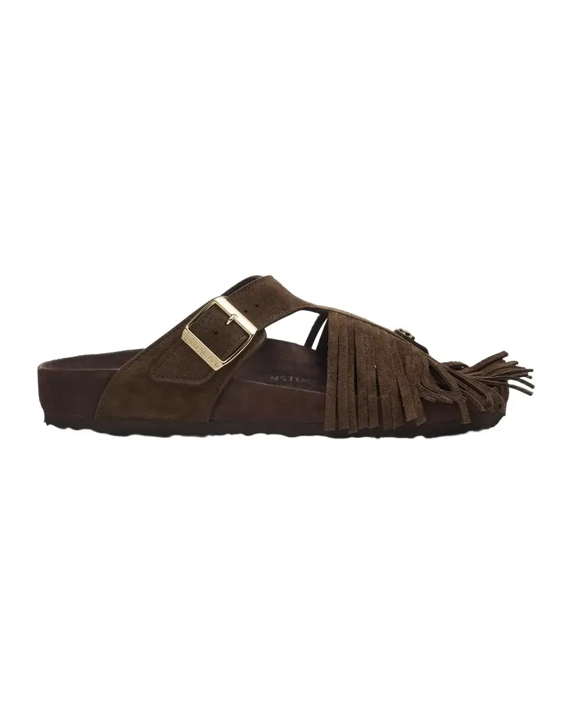Etro Men's x BIRKENSTOCK Suede Fringe Sandals