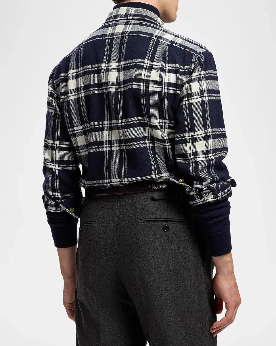 Ralph Lauren Men's Plaid Cotton Flannel Shirt | Thumbnail 3 Ralph Lauren Men's Plaid Cotton Flannel Shirt | Thumbnail 3