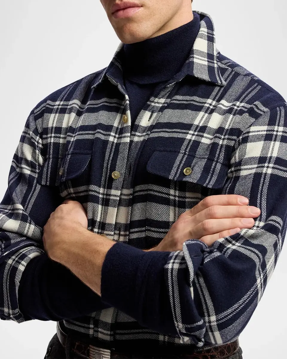Ralph Lauren Men's Plaid Cotton Flannel Shirt | Thumbnail 5 Ralph Lauren Men's Plaid Cotton Flannel Shirt | Thumbnail 5