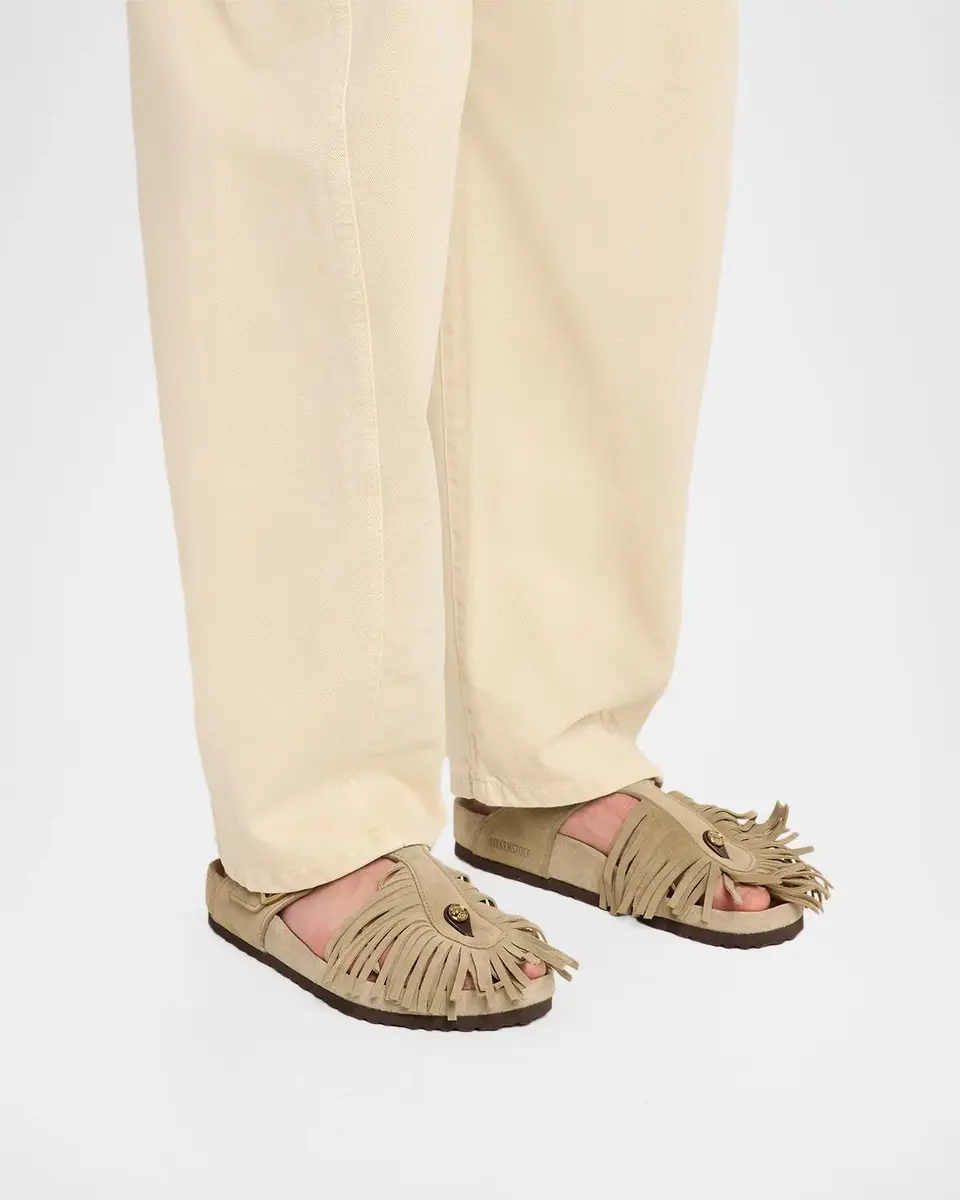 Etro Men's x BIRKENSTOCK Suede Fringe Sandals | Thumbnail 2