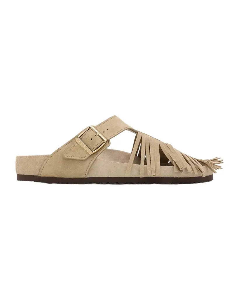 Etro Men's x BIRKENSTOCK Suede Fringe Sandals