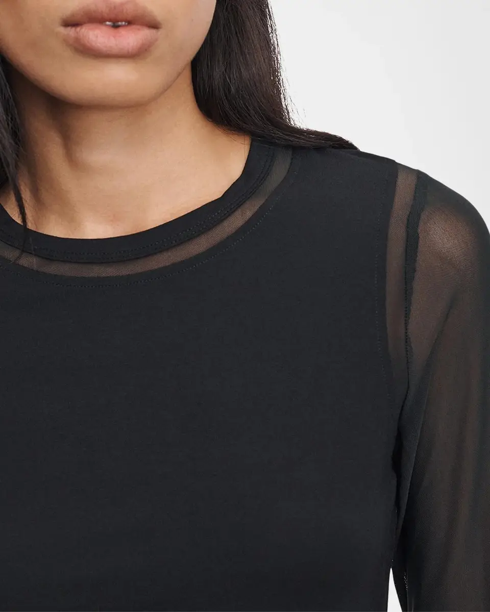 rag & bone Luca Jersey-Mesh Top | Thumbnail 5 rag & bone Luca Jersey-Mesh Top | Thumbnail 5