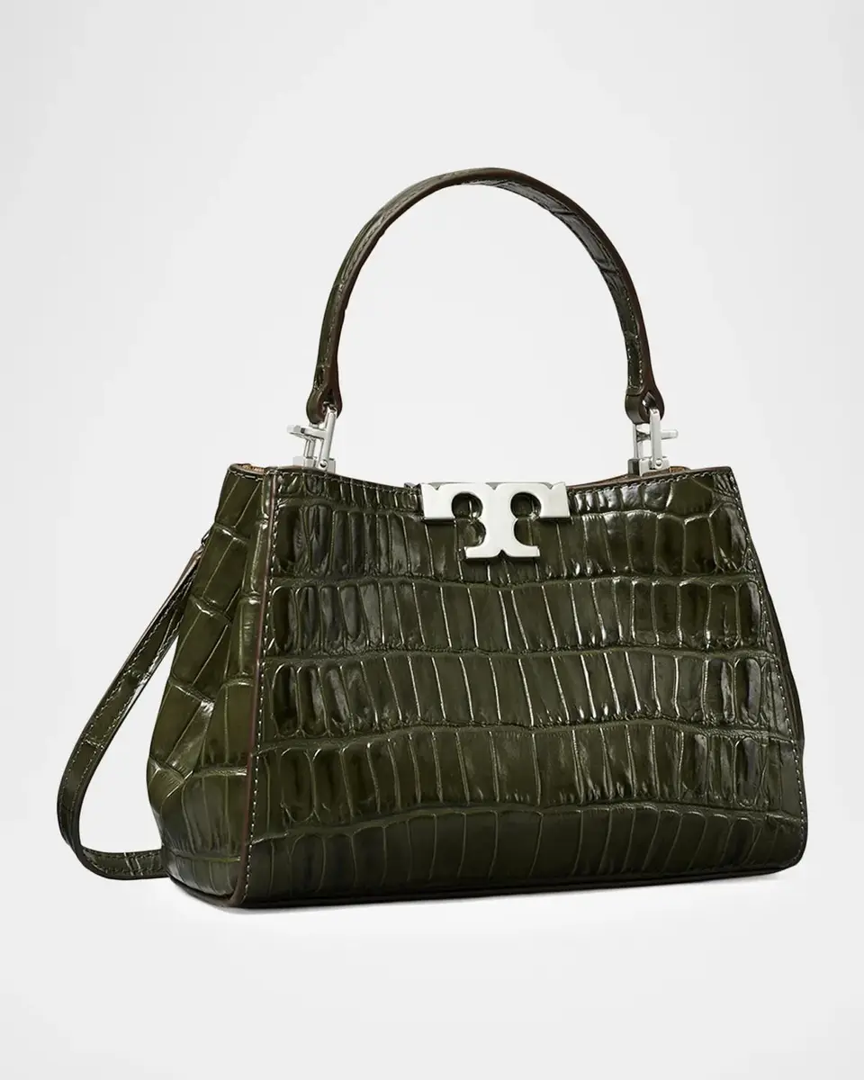 Tory Burch Eleanor Mini Croc-Embossed Satchel Bag | Thumbnail 2 Tory Burch Eleanor Mini Croc-Embossed Satchel Bag | Thumbnail 2