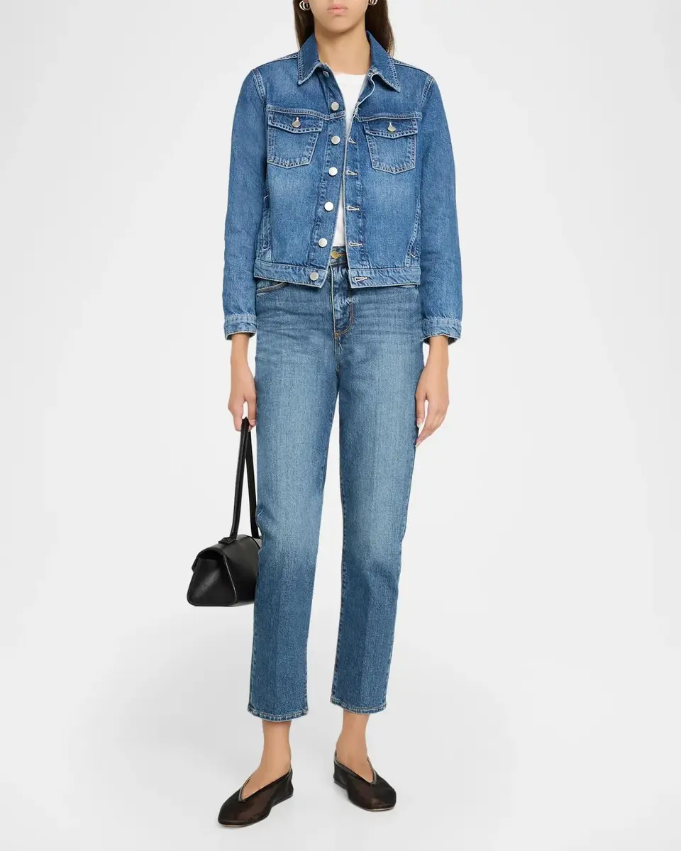 L'Agence Maven Slim Denim Jacket | Thumbnail 2 L'Agence Maven Slim Denim Jacket | Thumbnail 2