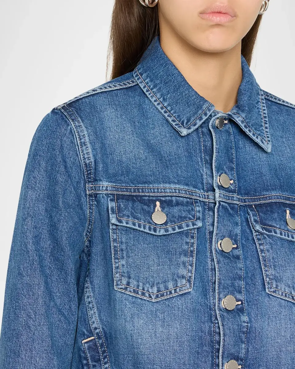 L'Agence Maven Slim Denim Jacket | Thumbnail 5 L'Agence Maven Slim Denim Jacket | Thumbnail 5